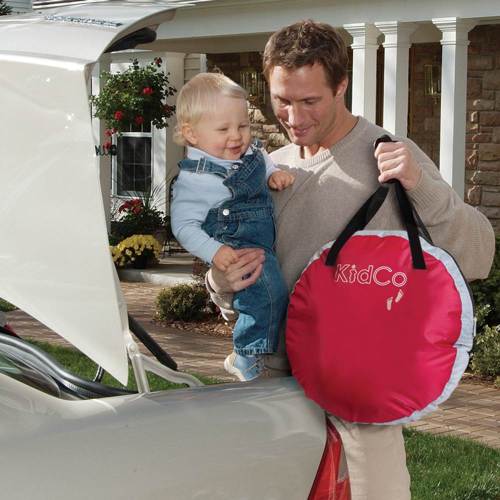 KidCo PeaPod Portable Toddler Travel Bed & Storage Bag, Cranberry (Open Box) - VMInnovations