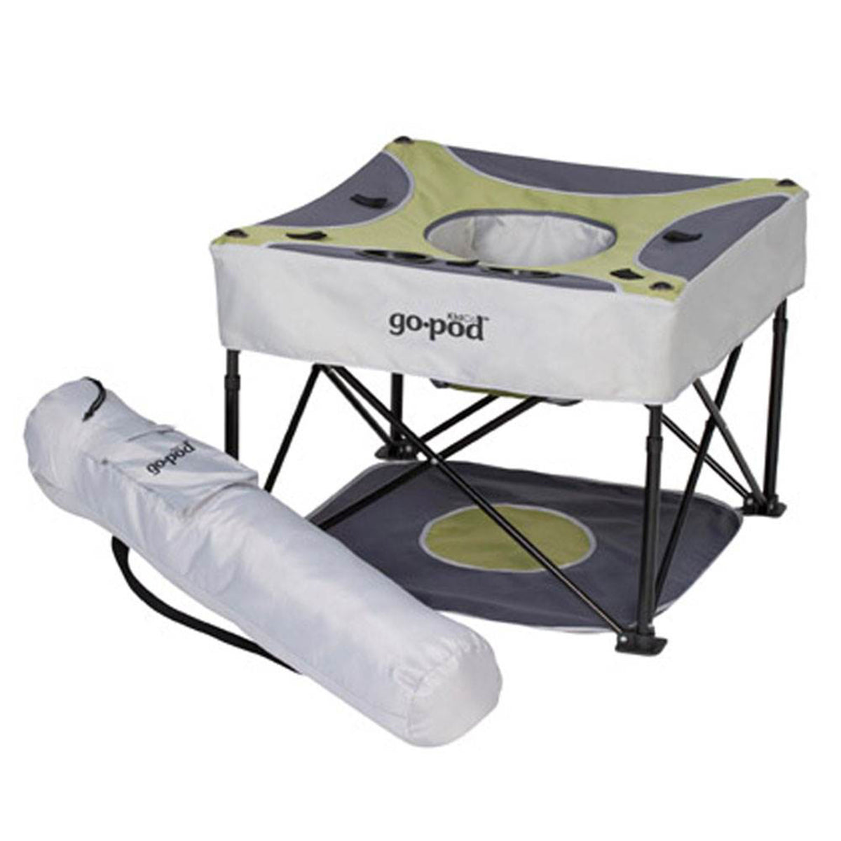 KidCo GoPod Adjustable Height Travel Activity Seat with Floor Mat, Pistachio