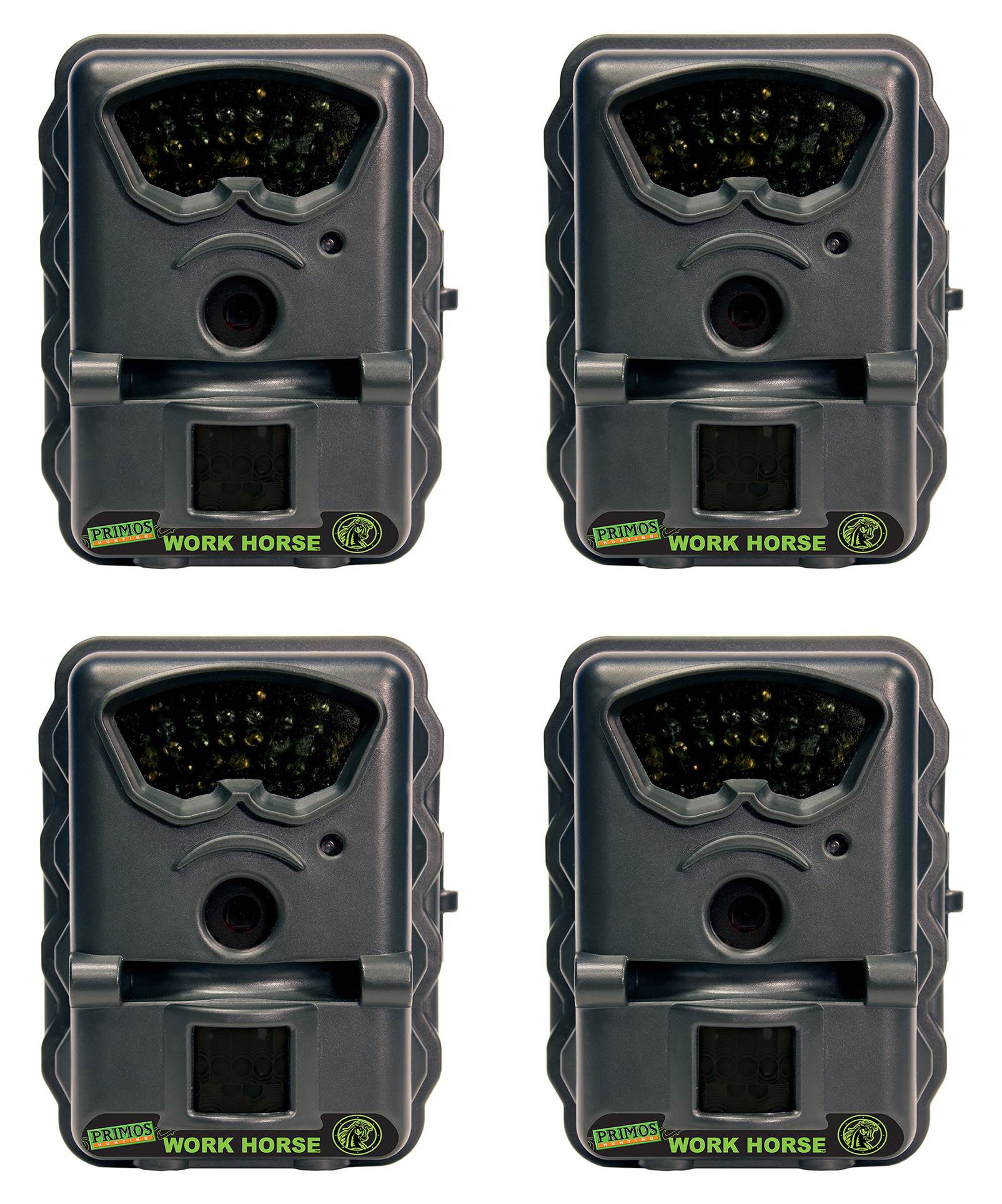 Primos Work Horse 3MP Infrared Trail Camera (Certified Refurbished) (4 Pack)