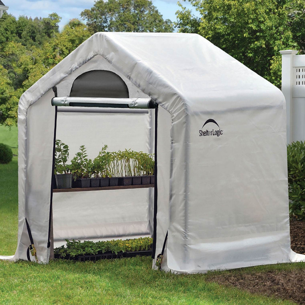 ShelterLogic 3.5 x 5-Foot Firewood Storage Canopy Seasoning Shed (Used)