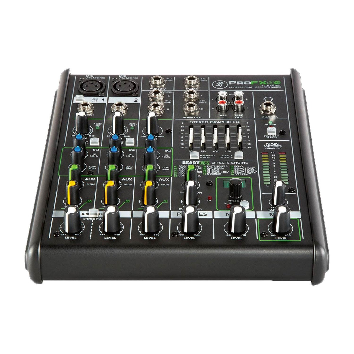 Mackie Live Sound 4 Channel Effects Mixer with 2 Low Noise Preamps (Open Box)