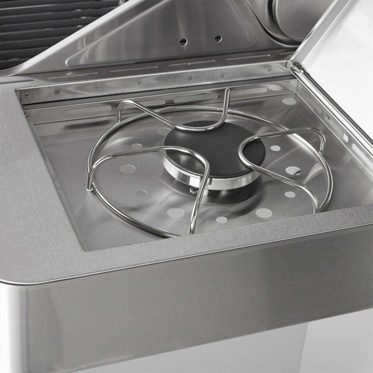 Monument Grills Clearview Lid 4 Burner w/ Side Burner Propane Grill (Open Box)