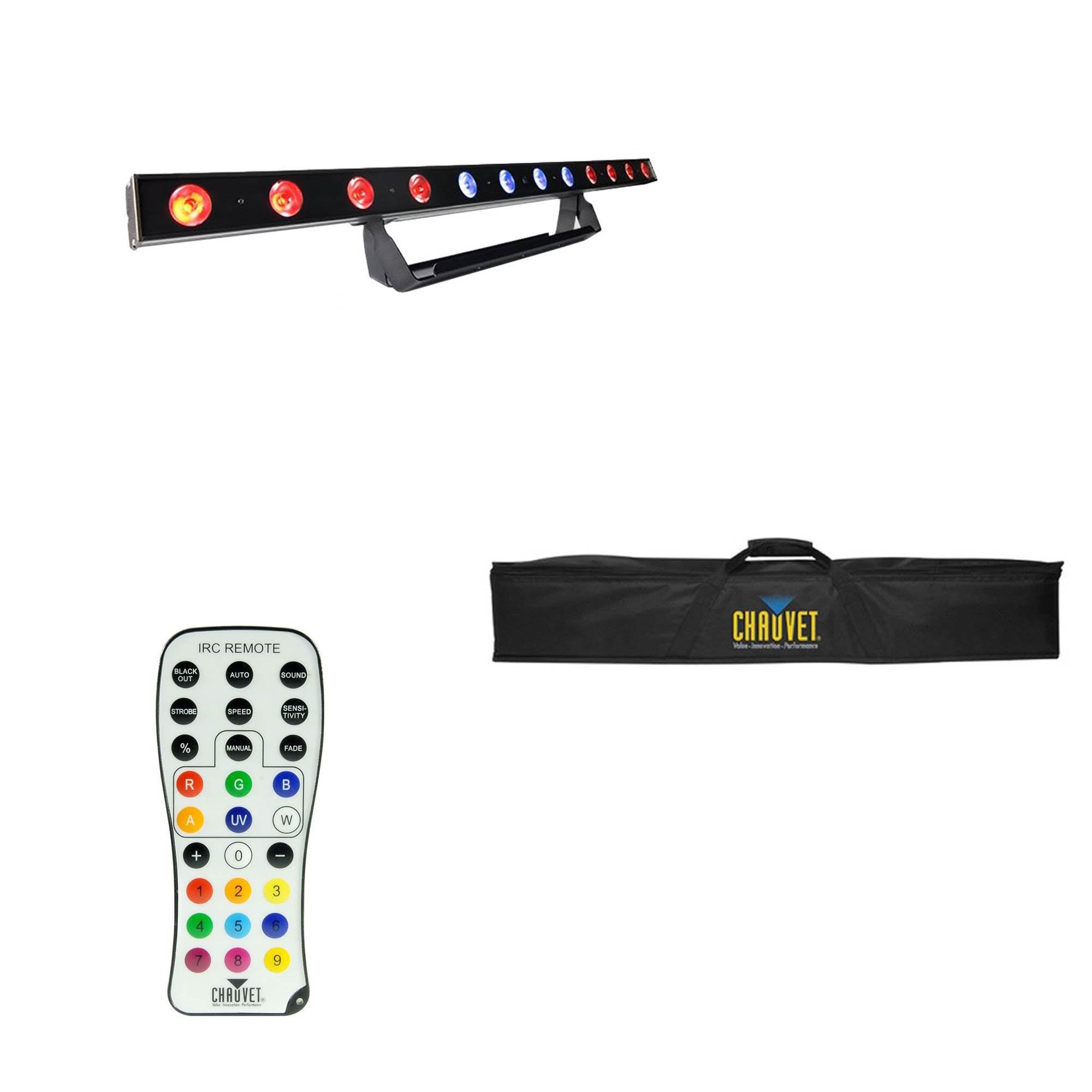Chauvet DJ COLORband Pix LED Light Bar + IRC & Freedom Remote + Gear Soft Case