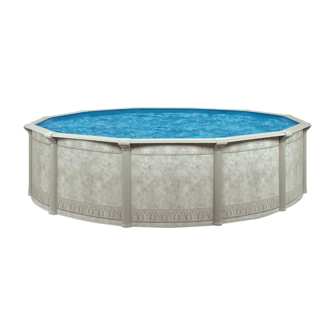 Aquarian Khaki Venetian 18ft x 52in Backyard Above Ground Swimming Pool Package
