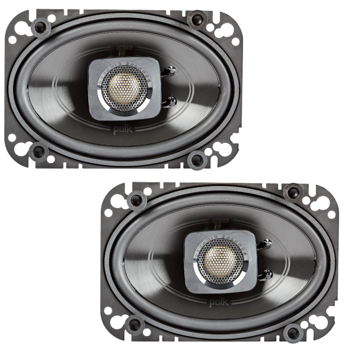 Polk Audio 150W Coaxial Speakers w/ Boss 300W Car Audio Coaxial 4 Ohm Speakers