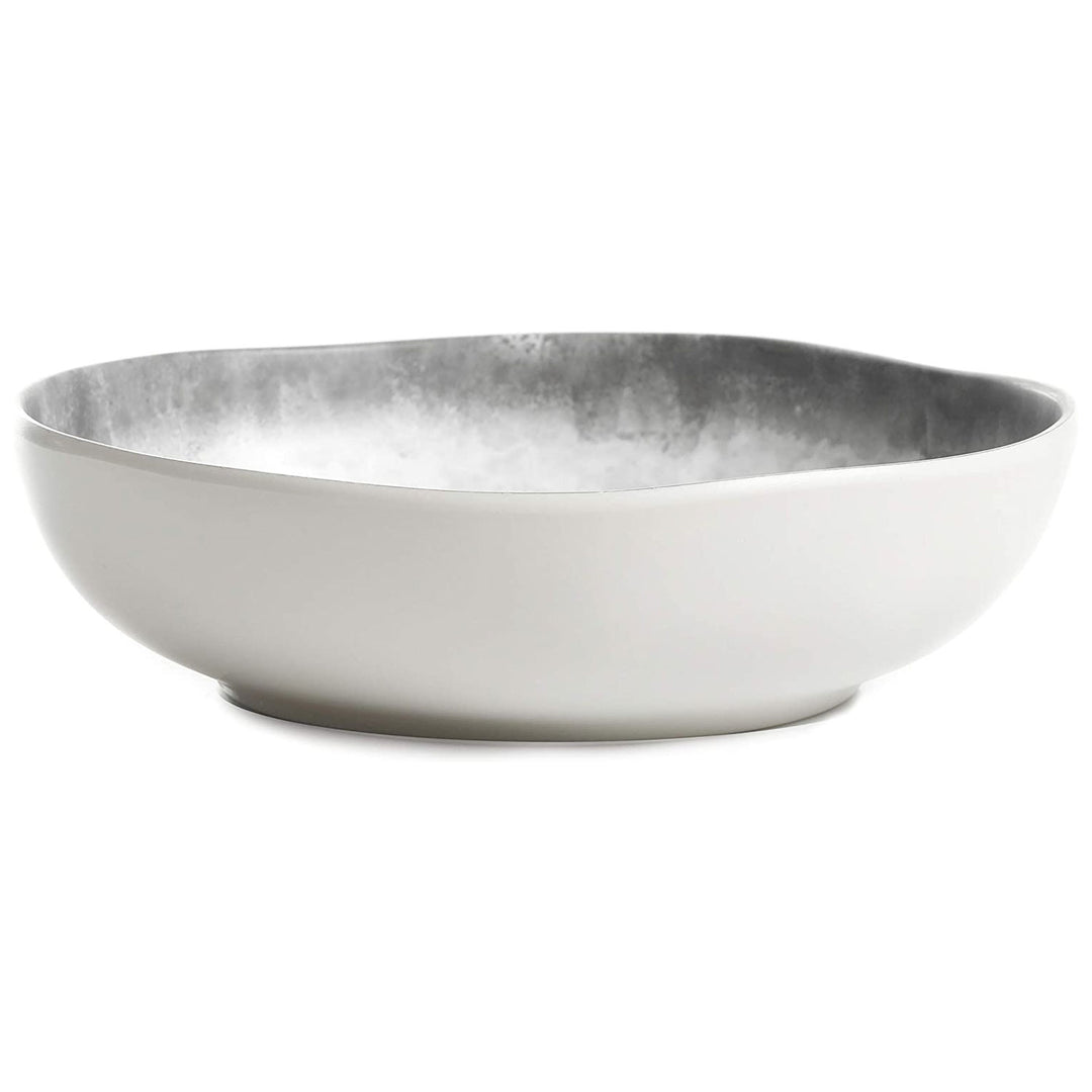 Gibson Home Granite 16 Piece Round Melamine Plate, Bowl, & Cup Dinnerware Set - VMInnovations