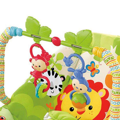 Fisher Price Rainforest Friends Infant Baby Interactive Vibrating Baby Bouncer