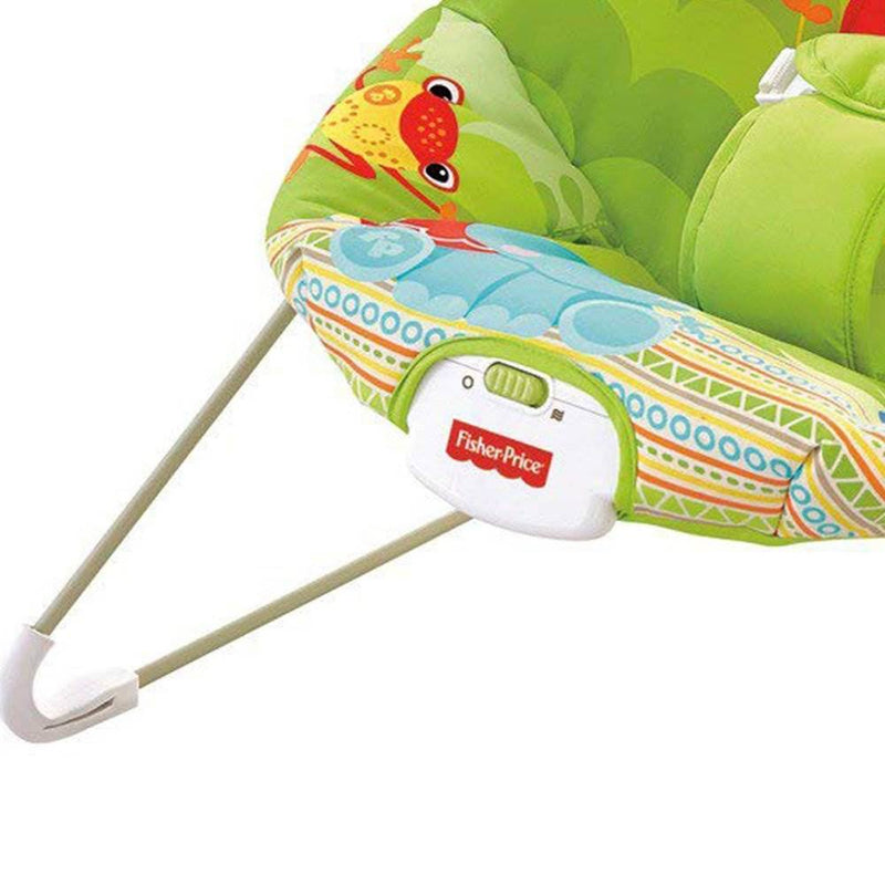 Fisher Price Rainforest Friends Infant Baby Interactive Vibrating Baby Bouncer