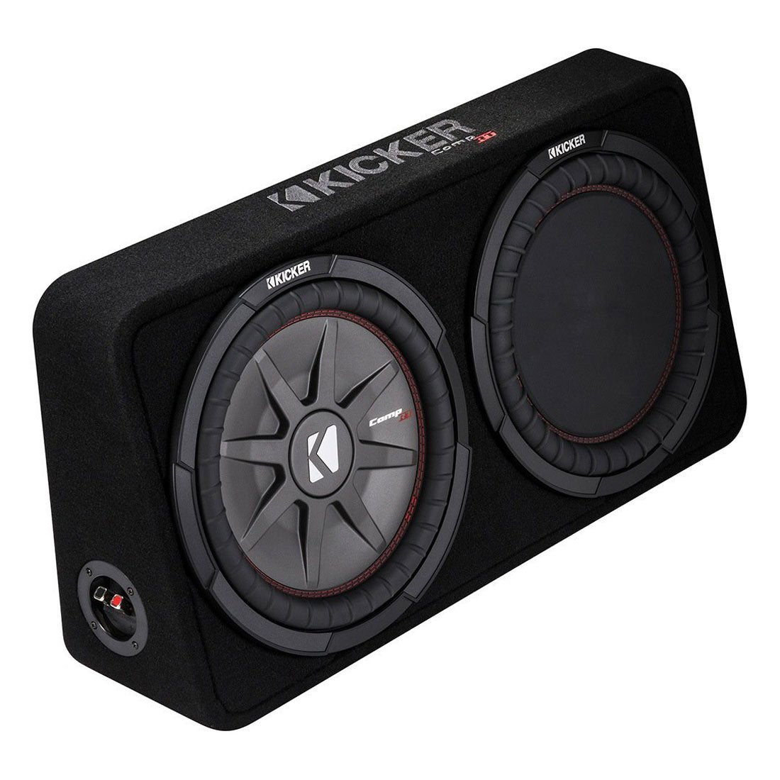 Kicker 800W Dual 10" 4-Ohm Shallow Sealed Loaded Subwoofer Enclosure (4 Pack) - VMInnovations