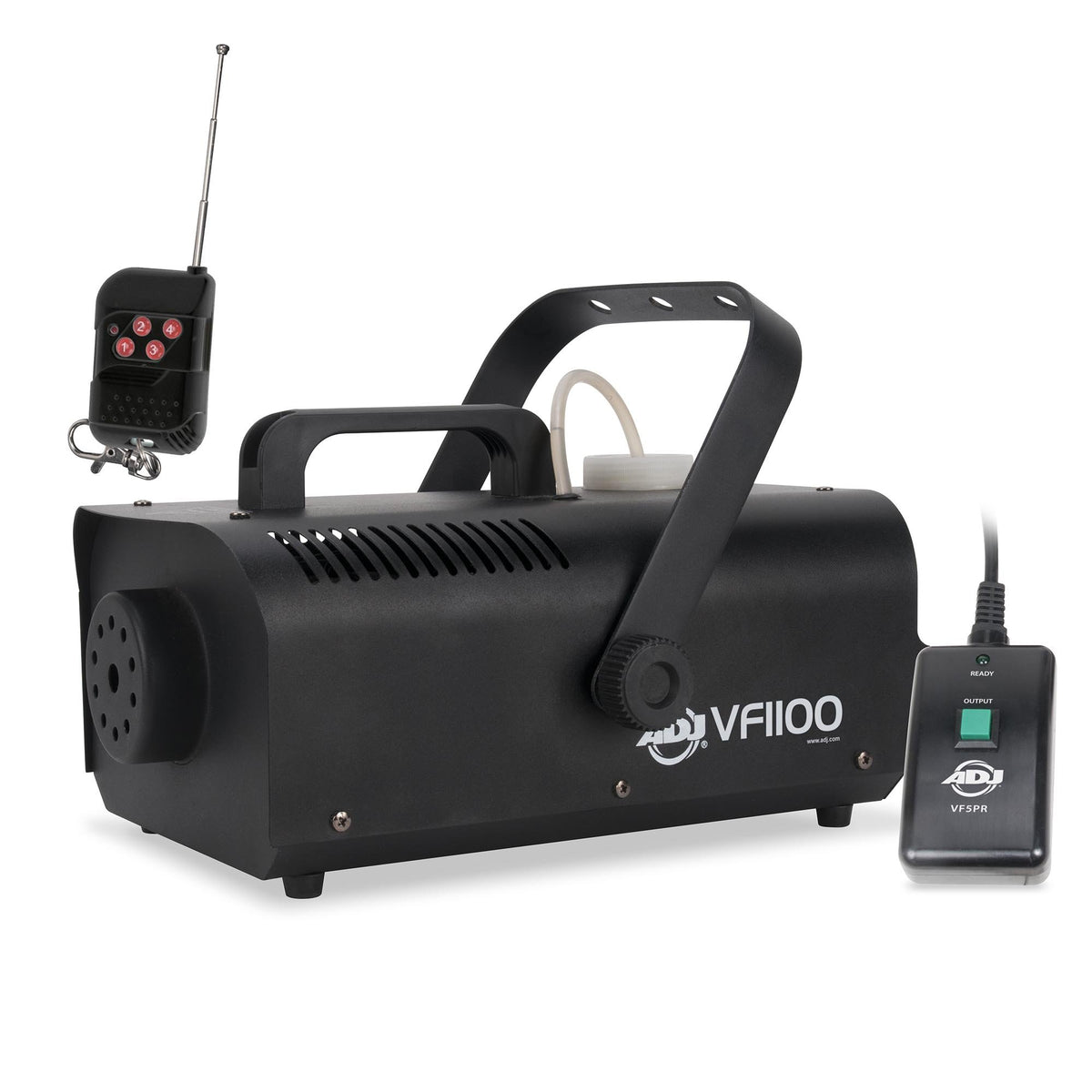American DJ Medium Size Fog Machine (2) & Chauvet 1 Gal Bottle FogJuice Fluid(2)