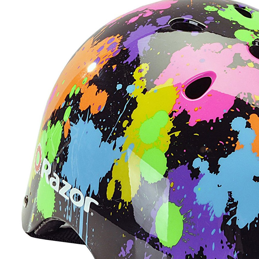 Razor Rechargeable Ride-on Scooter + Bicycle Helmet + Elbow & Knee Pad Set