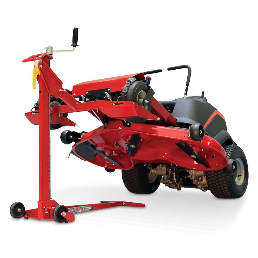 MoJack Flat Folding 450 lb Capacity Lawn Mower Lift Jack (Certified Refurbished)
