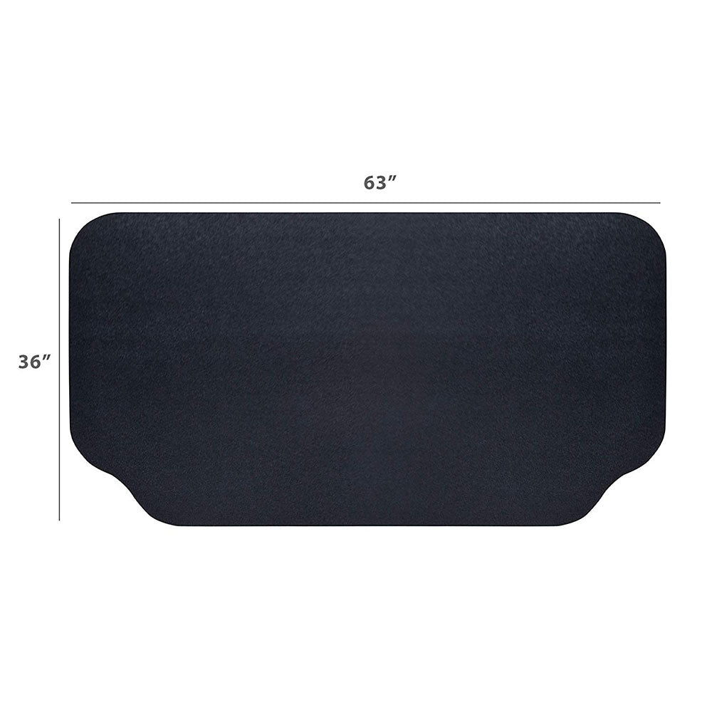 Grilltex Under Grill Protective Patio Mat, 36 x 63 Inches, Black (Used)