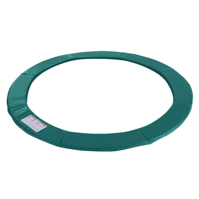 ExacMe 15 Foot Round Trampoline Replacement Frame Spring Cover Safety Pad, Green