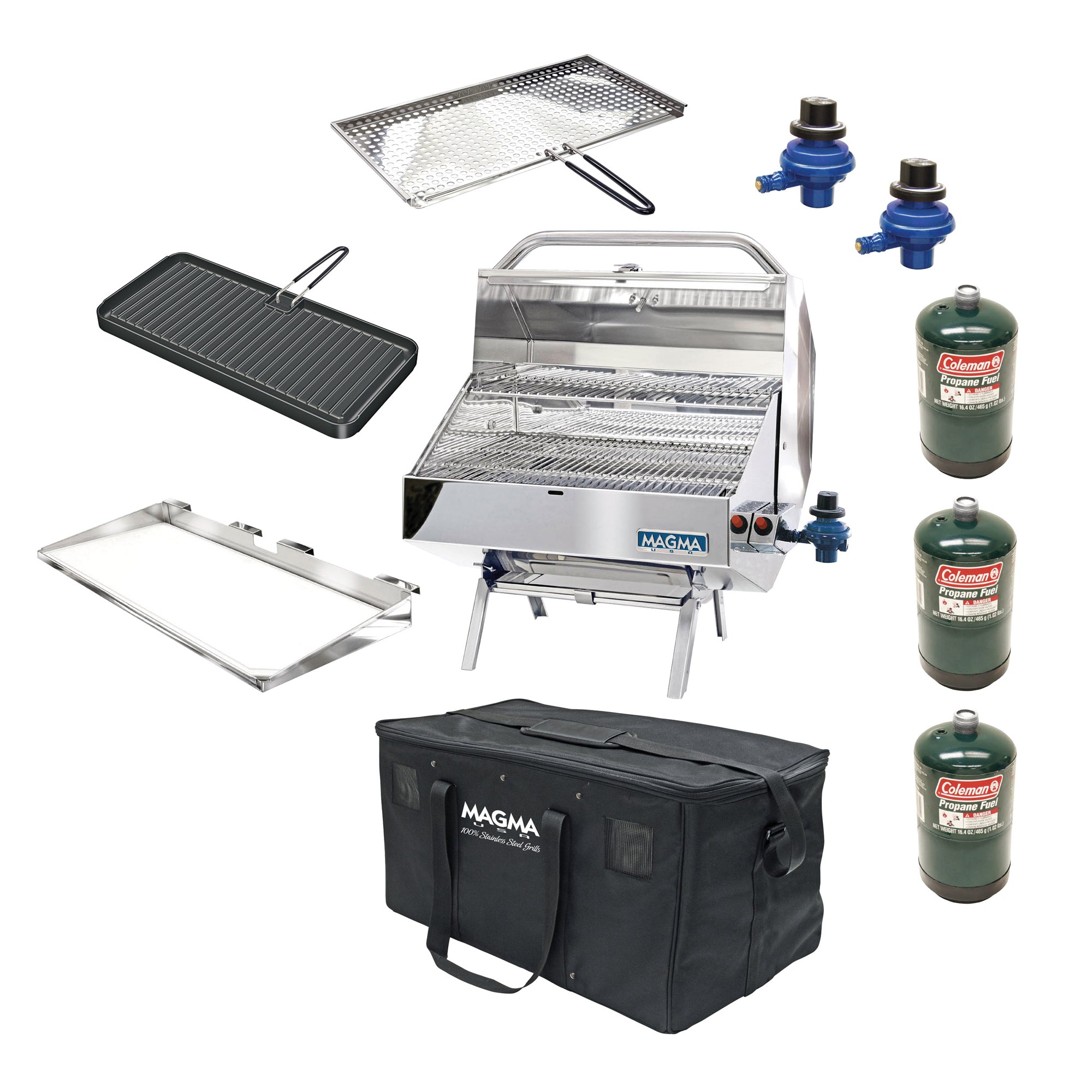 Magma Padded 12 x 18 Inch Rectangular Grill Gear Carrying Case, Black (Open Box)
