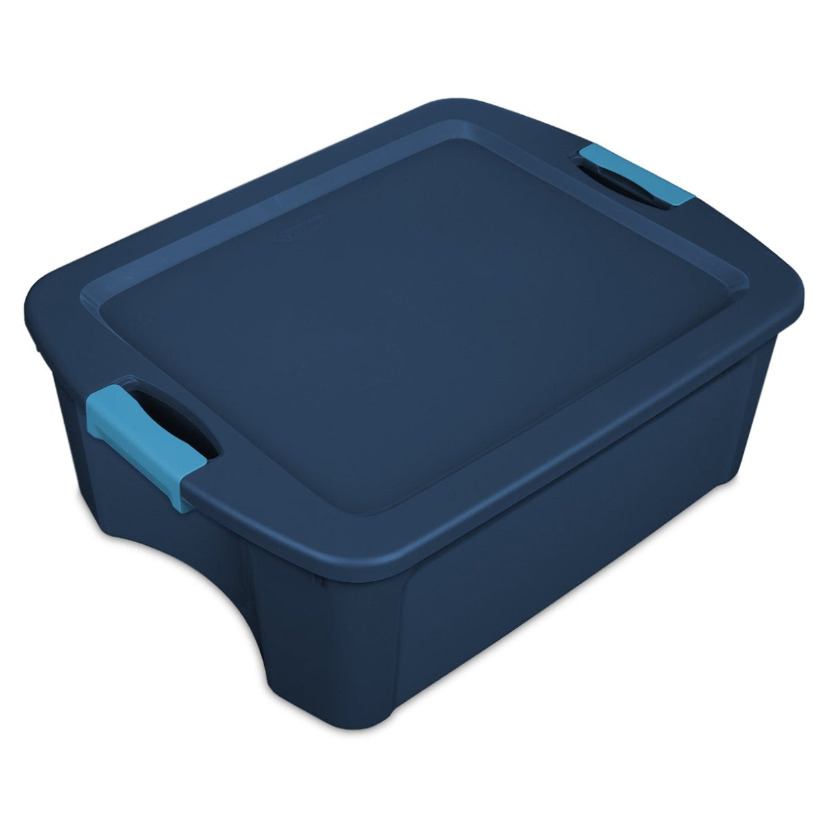 Sterilite 12 Gallon Plastic Latch and Carry Storage Tote, True Blue (36 Pack)