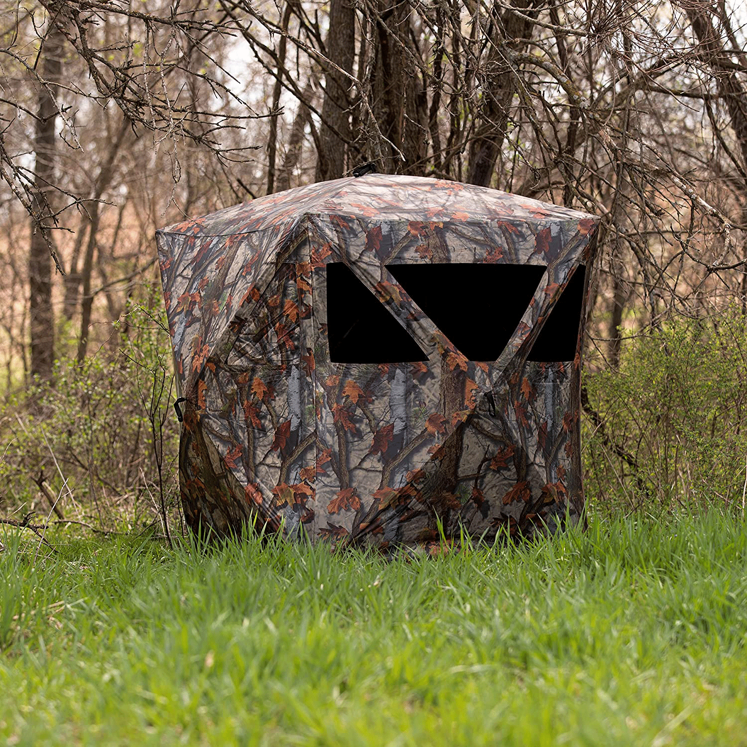 Barronett Blinds 200 Pop Up Hunting Blind Shelter Bloodtrail Woodland (Open Box) - VMInnovations
