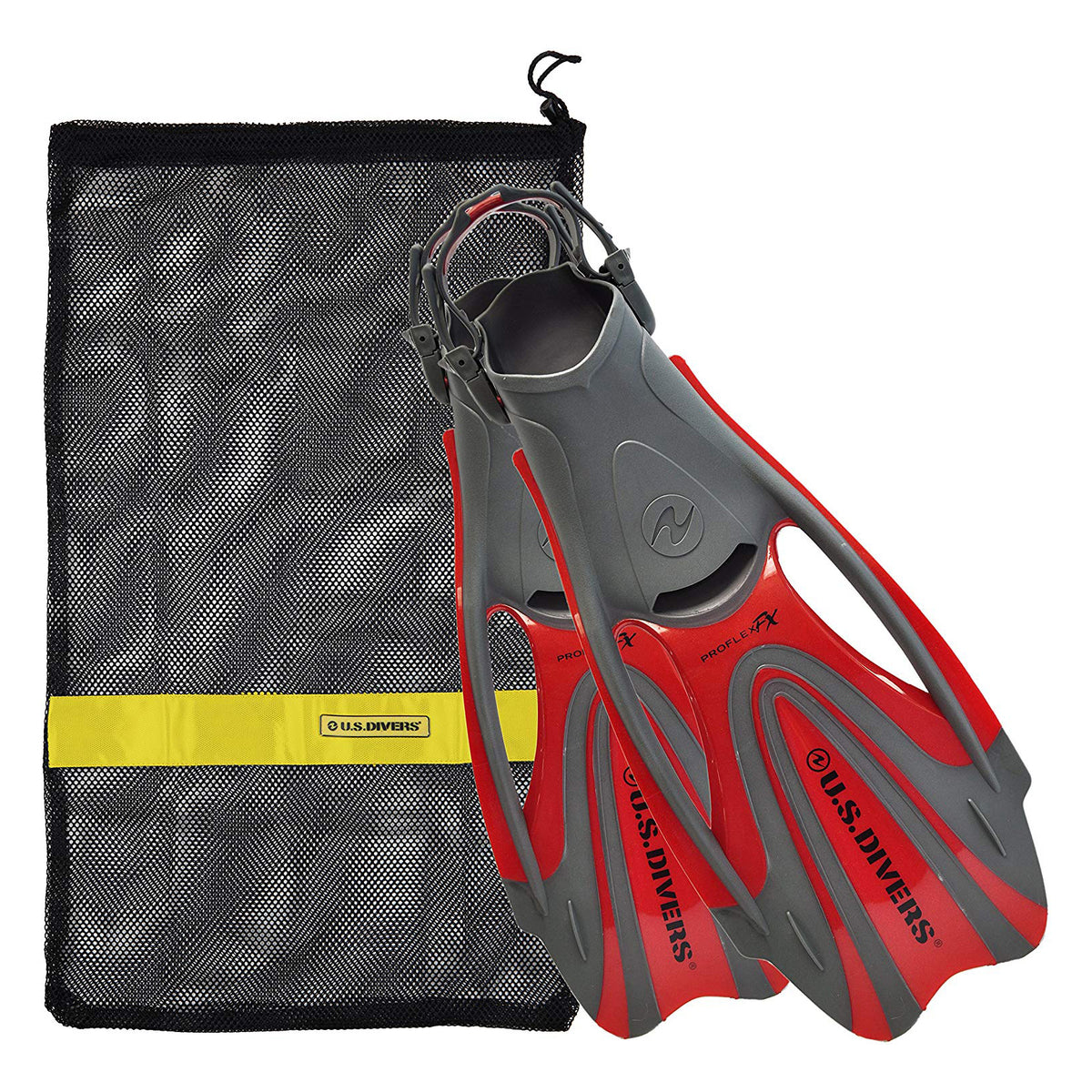U.S. Divers Proflex Fx Diving Swim Fins with Mesh Carrying Bag, Large (Open Box)