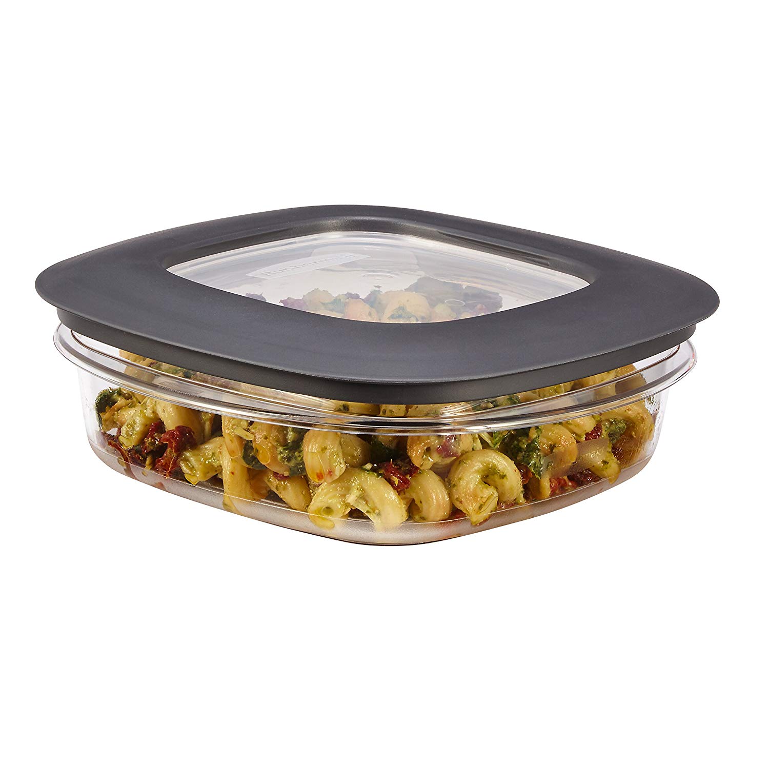 Rubbermaid 3 Cup Square Premier Plastic Storage Container w/ Lid, Clear (4 Pack)