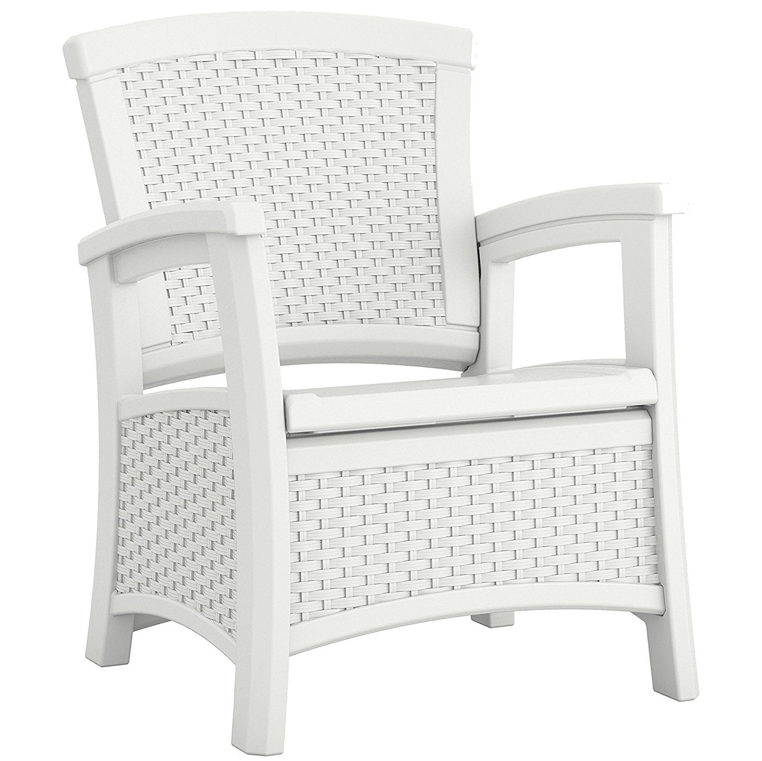Suncast Patio Coffee Table, Loveseat w/ Storage, Club Chair w/ Storage (2 Pack) - VMInnovations
