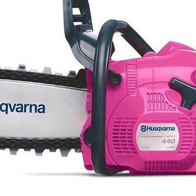 Husqvarna Kids Toy Lawn Mower for Ages 3+ & Kids Pink Rotating Chainsaw