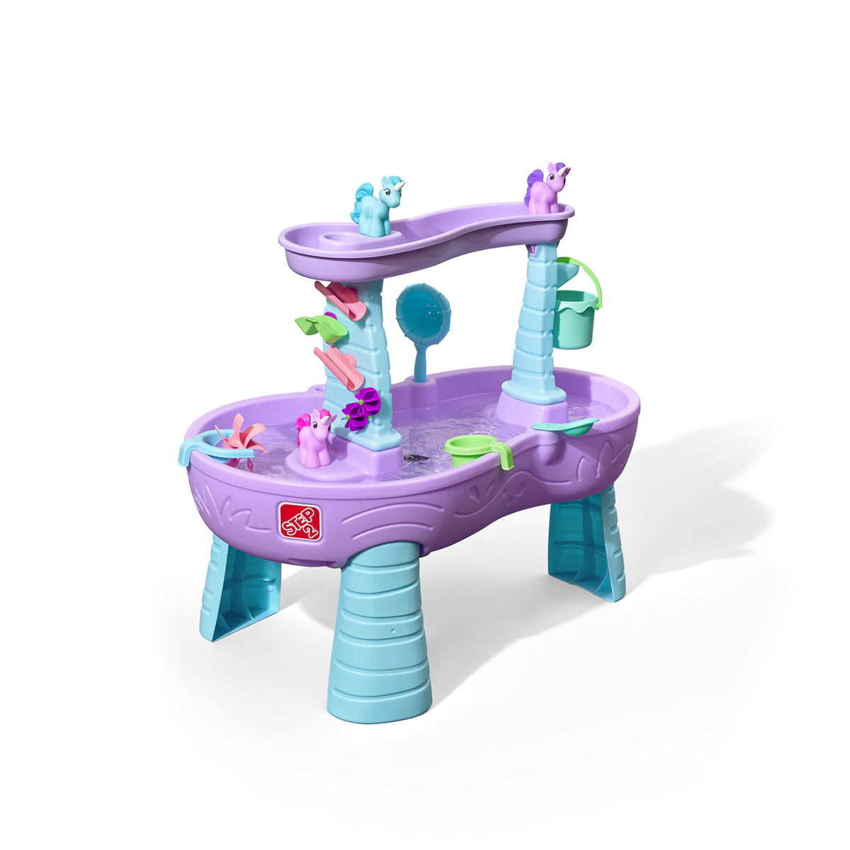 Step2 487299 Rain Showers & Unicorns Kids Purple Interactive Water Play Table