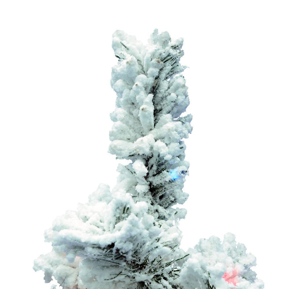 Vickerman Flocked Alaskan 36 Inch Artificial Tree w/ Multicolor Lights(Open Box) - VMInnovations