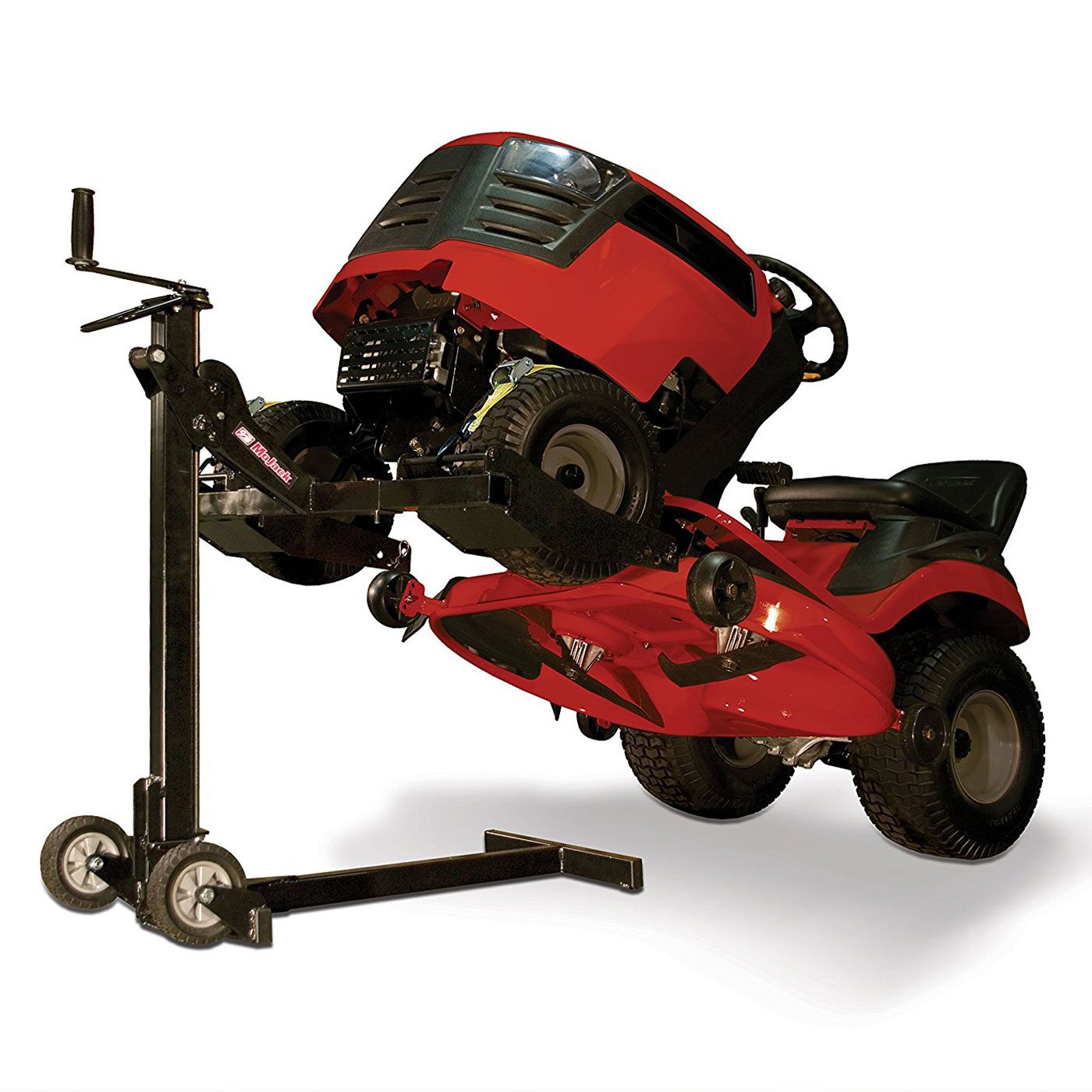 MoJack Compact Folding 300 lb max Lawn Mower Lift Jack (Certified Refurbished)