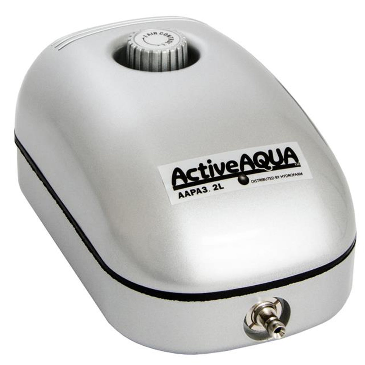 Active Aqua 2 Watt 3.2 LPM 50 GPH 120 Volt Single Outlet Aquaponics Air Pump (Refurbished)