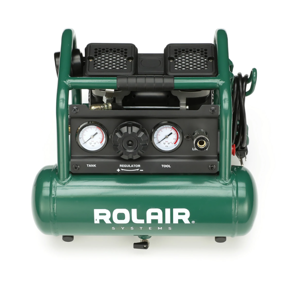 Rolair 1 Gallon 0.5HP 90 PSI Quiet Pump Electric Air Compressor (For Parts)