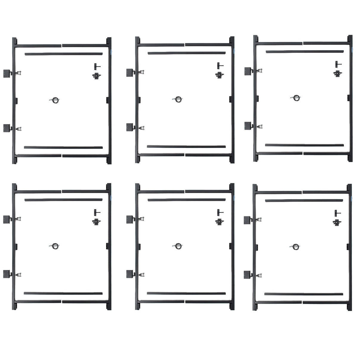 Adjust-A-Gate Steel Frame Gate Kit, 36"-60" Wide Opening Up To 7' High (6 Pack)