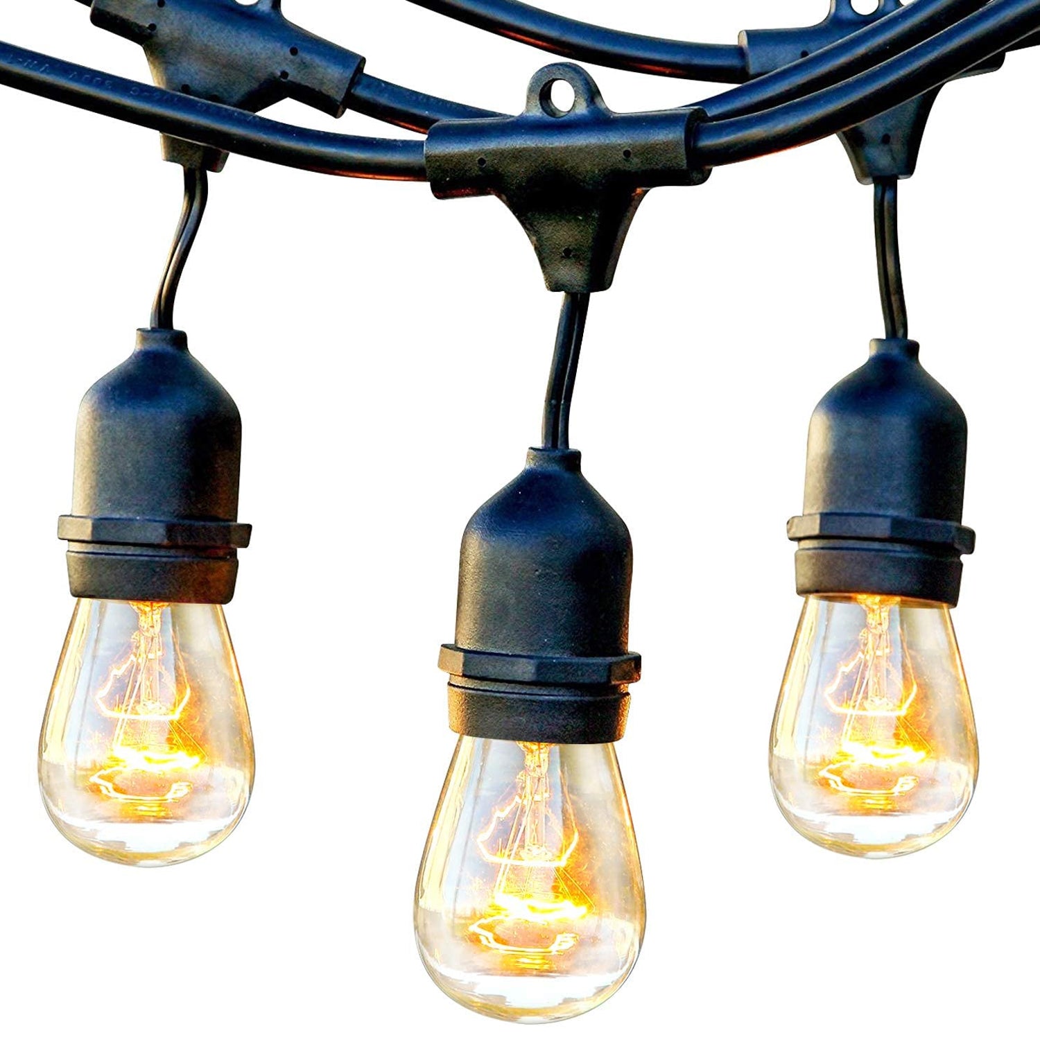 Brightech Ambience Edison White LED Waterproof String Lights, 48 Ft. (Open Box) - VMInnovations