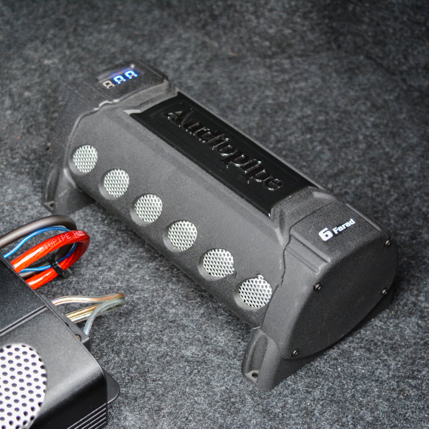 AudioPipe Car Stereo Amplifier, Audio Capacitor, DVC Subwoofer, and Wiring Kit - VMInnovations
