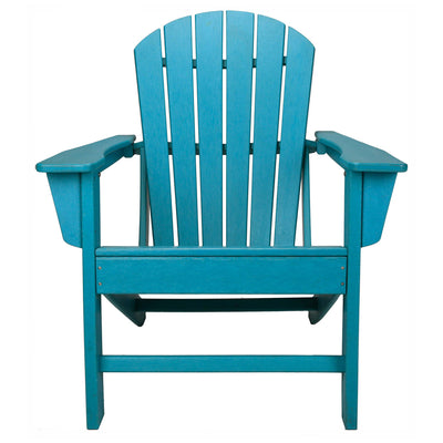 Leisure Classics UV Protected Indoor Outdoor Adirondack Patio Chair, Turquoise
