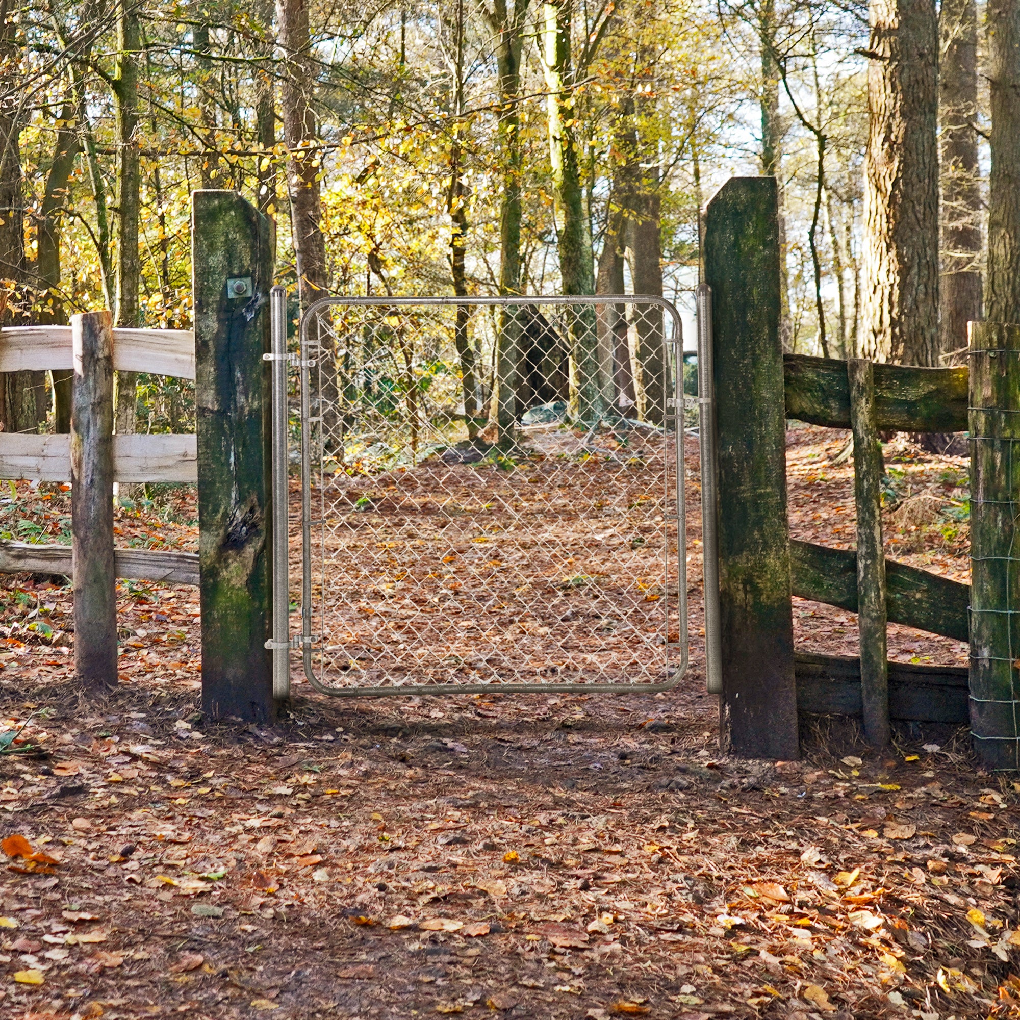 Lifetime Fence Fit Right Adjustable Walk Gate Kit, Round Corner Frame (Used) - VMInnovations