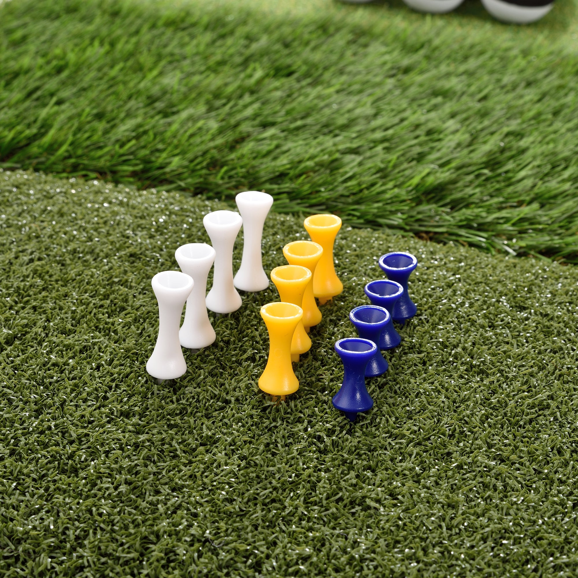 Rukket Sports Tri-Turf Golf Portable Hitting Practice Turf Mat with Tees & Balls