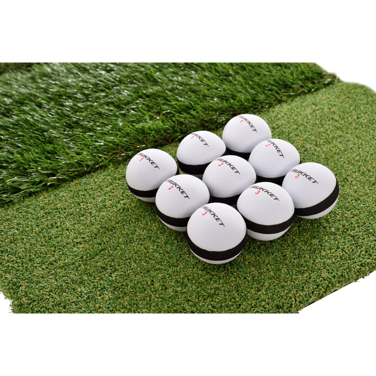 Rukket Sports Tri-Turf Golf Hitting Practice Turf Mat Tees & Balls (Open Box)