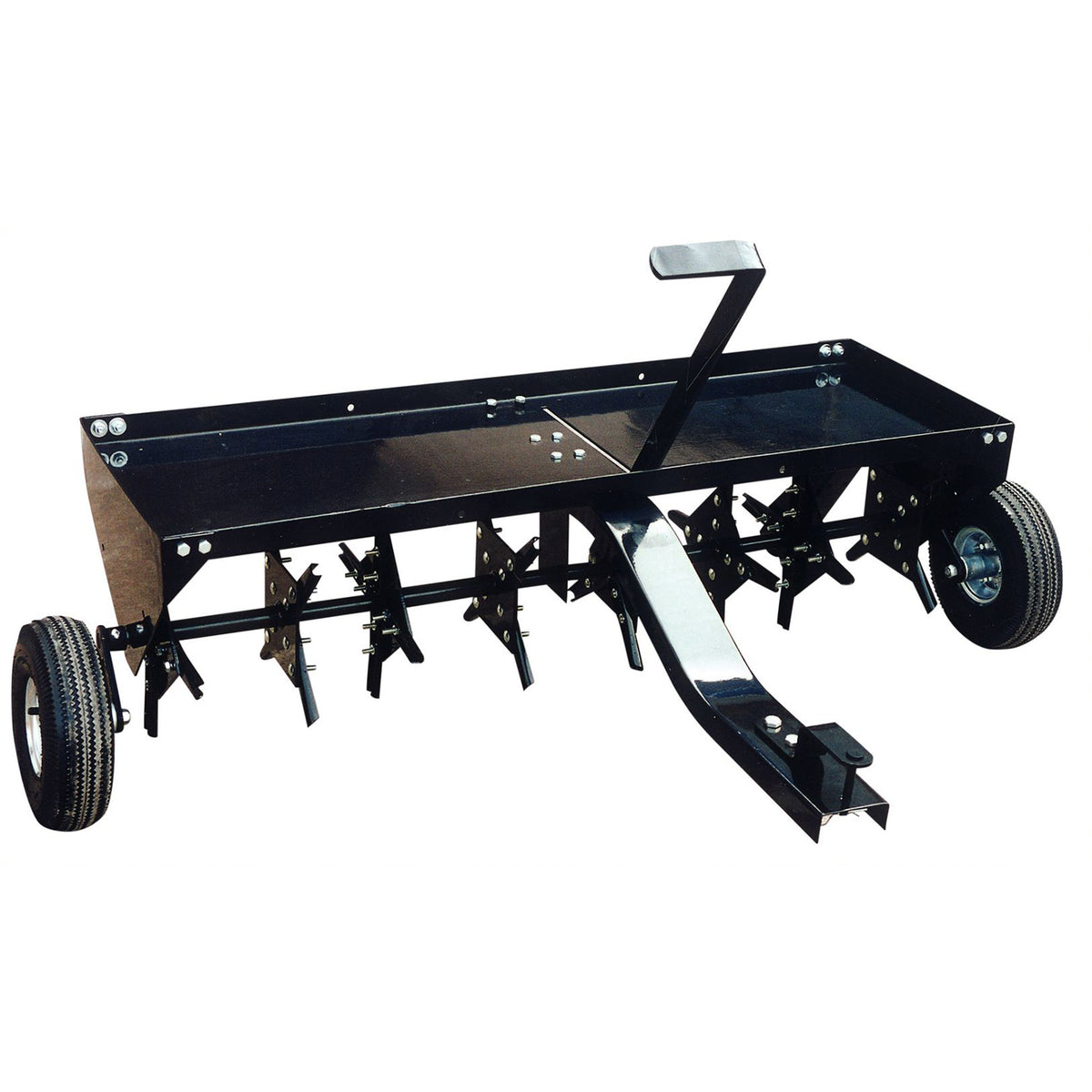 Yard Tuff 48in Tow Behind Mower Tractor Plug Aerator, Universal Hitch(For Parts)