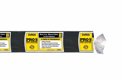 DeWitt P5 Pro 5 Commercial Landscape 5-Oz Weed Barrier Fabric, 5 x 250' (5 Pack)