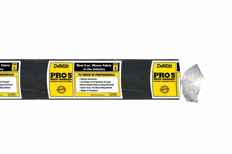 DeWitt P5 Pro 5 Commercial Landscape 5-Oz Weed Barrier Fabric, 5 x 250&