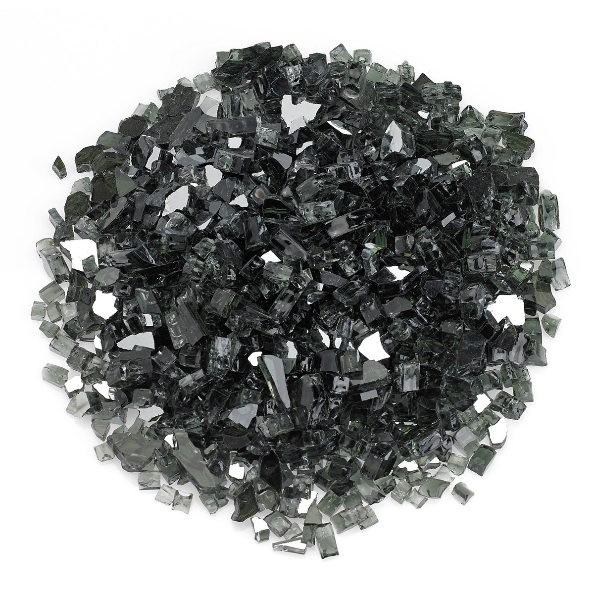 American Fireglass 10 LB Bag 1/4 Inch Fireplace & Pit Glass, Black (Open Box)