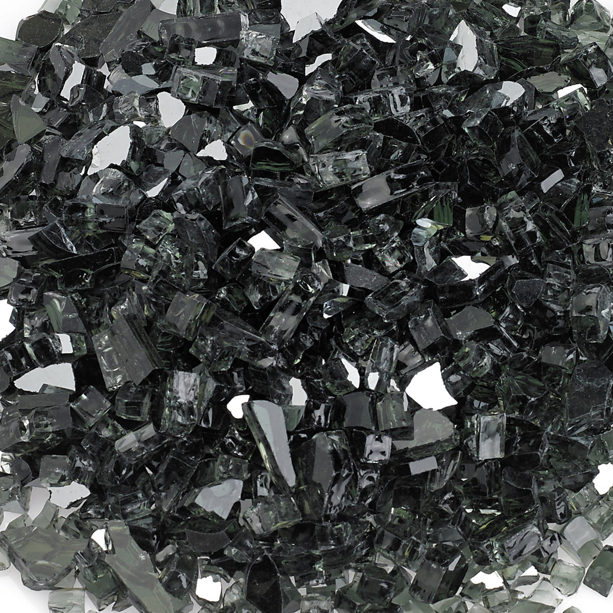 American Fireglass 10 LB Bag 1/4 Inch Fireplace & Pit Glass, Black (Open Box)