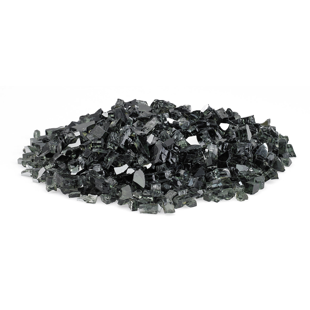 American Fireglass 10 LB Bag 1/4 Inch Fireplace & Pit Glass, Black (Open Box)