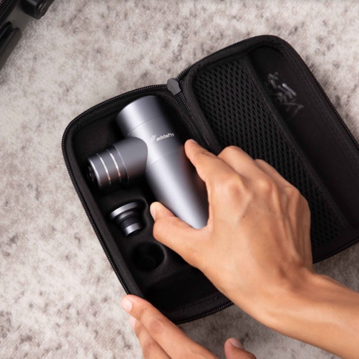 addsfit Mini Pocket Sized Muscle Deep Tissue Massager Massage Gun (Open Box)