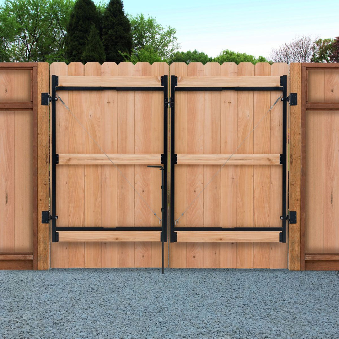 Adjust-A-Gate Steel Frame Gate Building Kit, 36"-60" Wide Up To 7' High (3 Pack) - VMInnovations