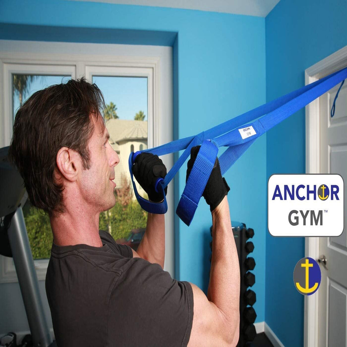 Anchor Gym Body Weight Resistance Training Adjustable Strap, Blue (Open Box)