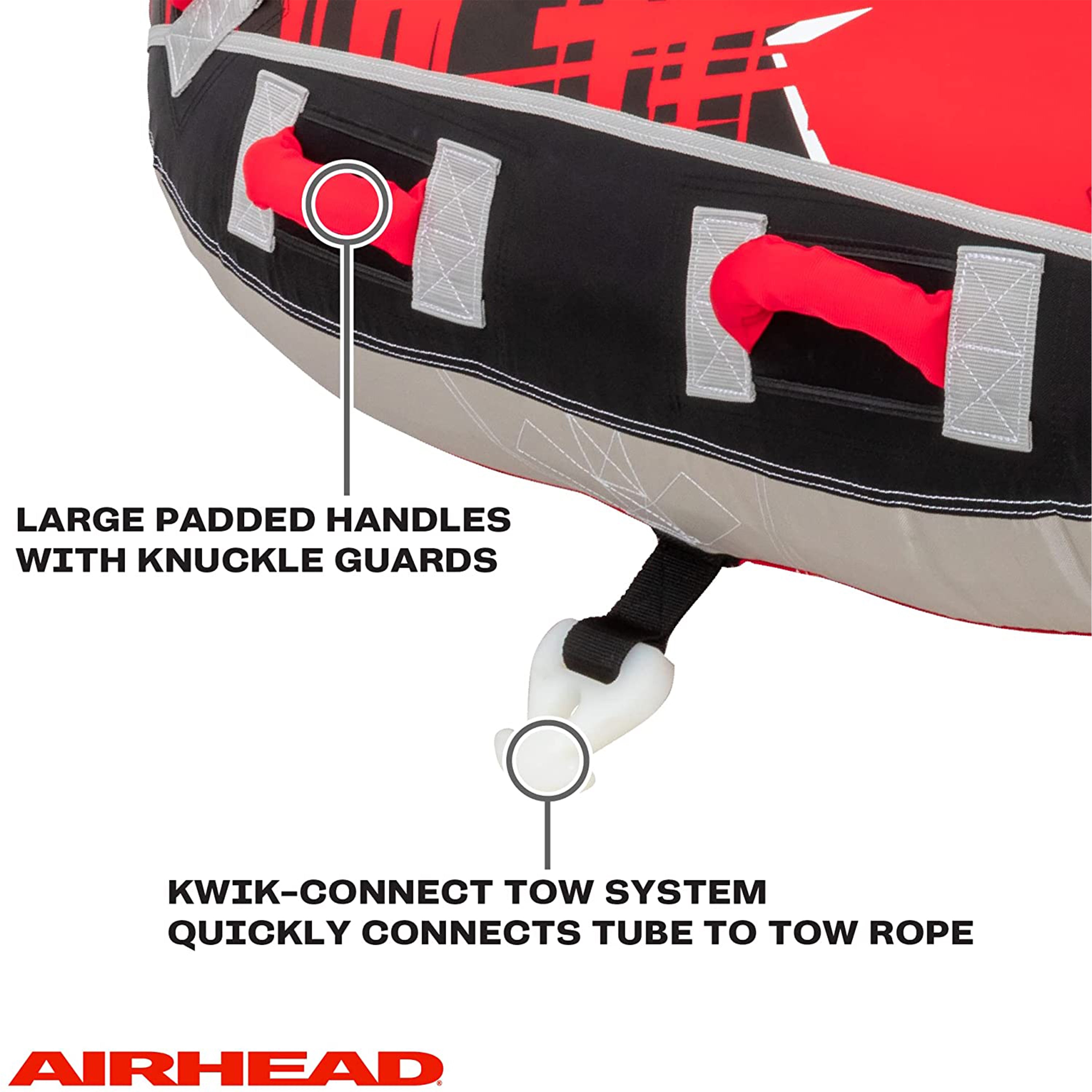 AIRHEAD AHGF-3 G-Force 3 Triple Rider Inflatable Towable Lake Tube (Open Box) - VMInnovations