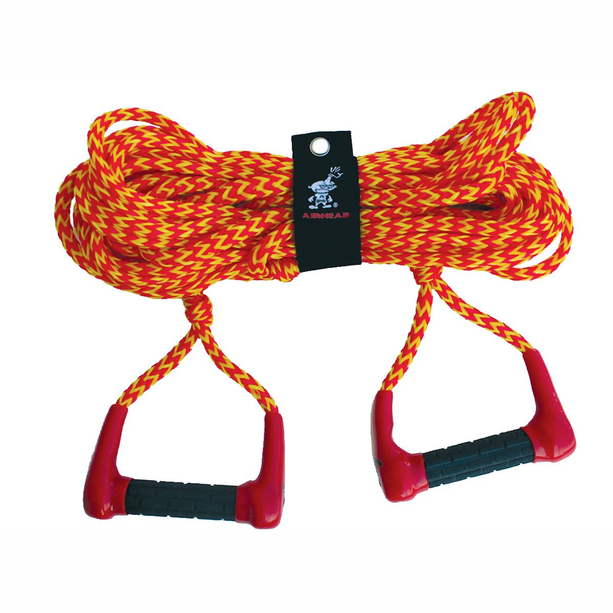 Airhead 75' Long Double Handle Water Skiing Training Rope w/ Comfortable Handles - VMInnovations