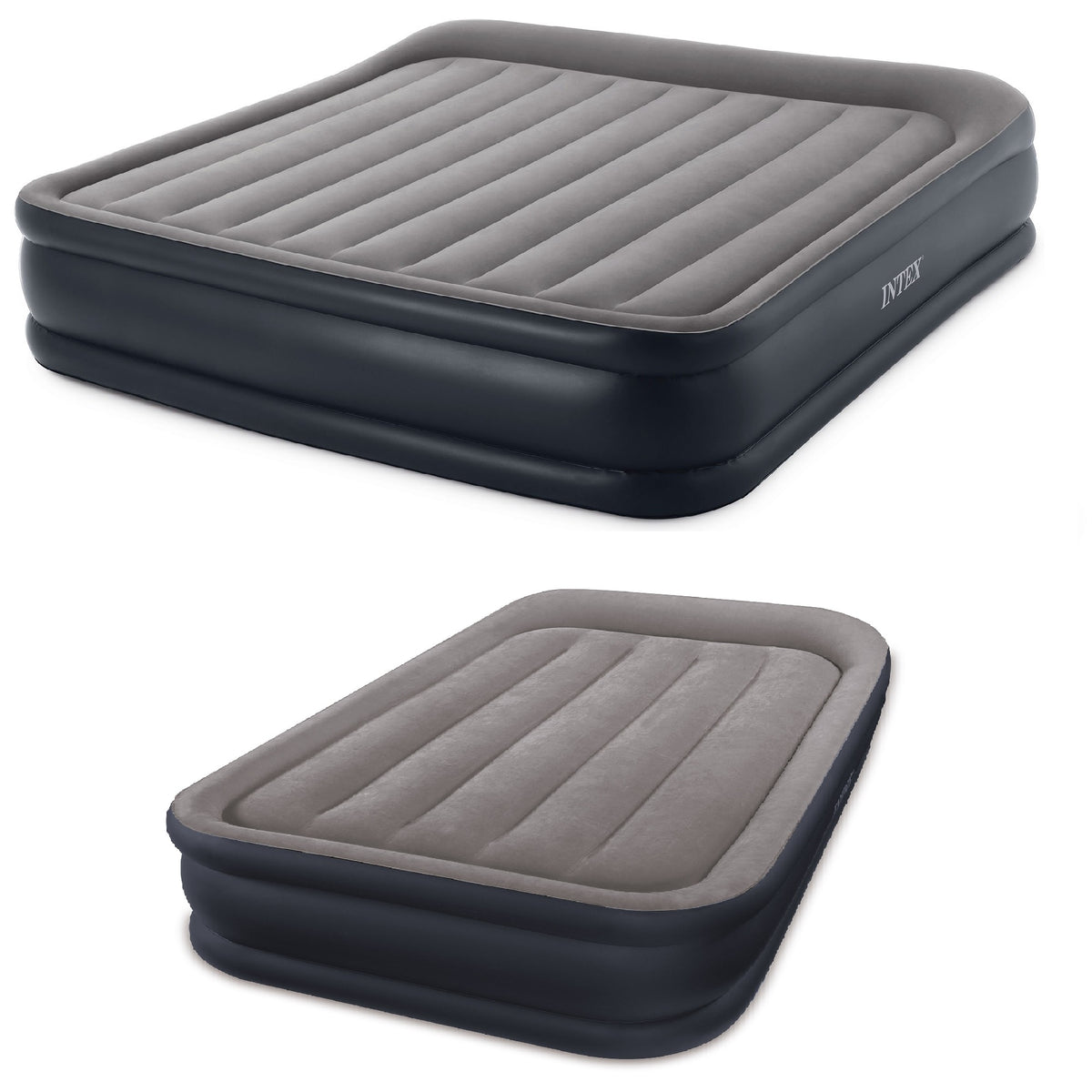 Intex Inflatable AirBed, King & Intex Inflatable AirBed, Twin w/ Built In Pumps