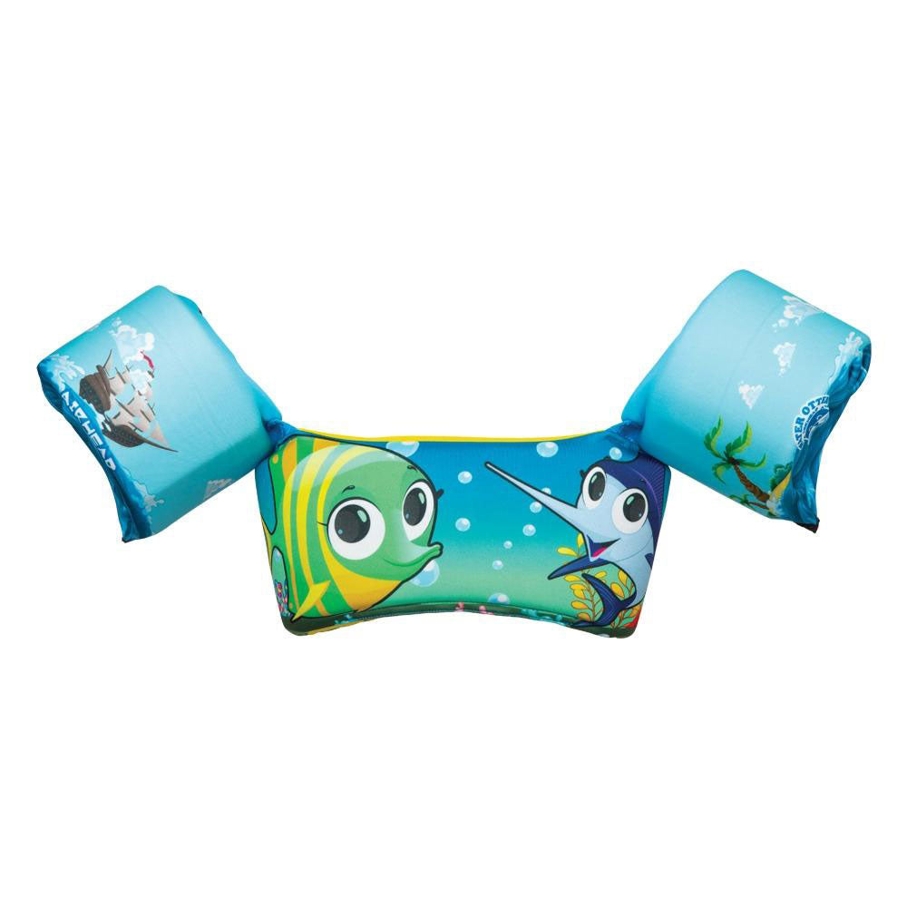 Airhead Water Otter Elite Kids Child Life Jacket Vest with Arm Bands (Open Box) - VMInnovations